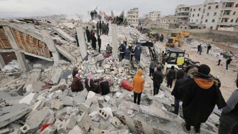  7.7’lik deprem Suriye’de de büyük yıkıma neden oldu: 810 kişi hayatını kaybetti, yüzlerce yaralı var