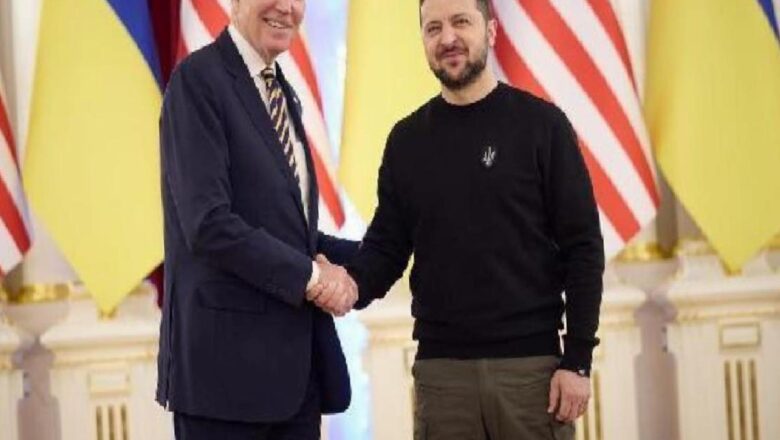  ABD Başkanı Biden, Kiev’de Zelenskiy ile görüştü