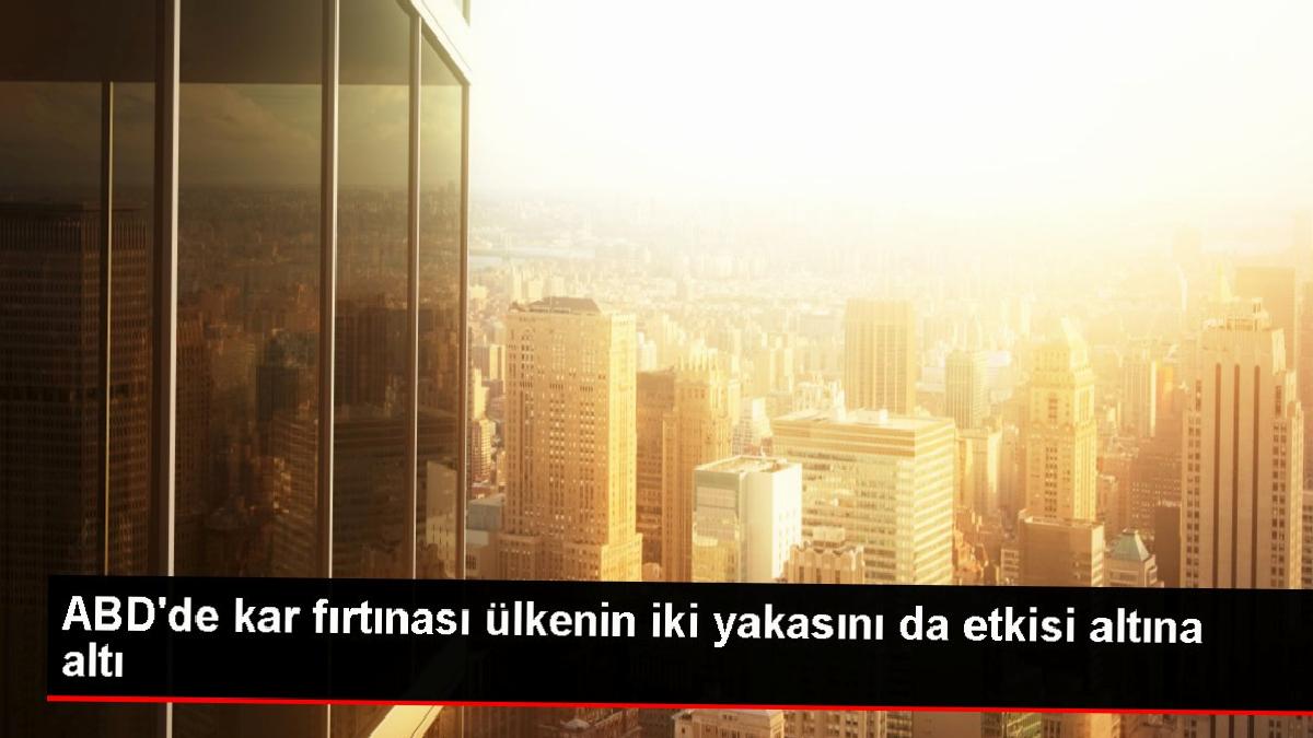 ABD’de kar fırtınası ülkenin iki yakasını da etkisi altına altı