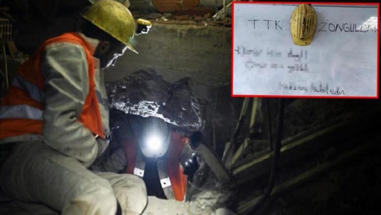  Deprem bölgesinde zamanla yarışan madencilerden duygulandıran mesaj: Kömür için değil, ömür için geldik