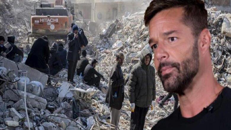  Dünyaca ünlü şarkıcı Ricky Martin, deprem mağdurları için destek istedi