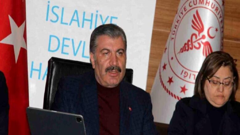  Sağlık Bakanı Koca, İslahiye Devlet Hastanesi’nde açıklama yaptı Açıklaması