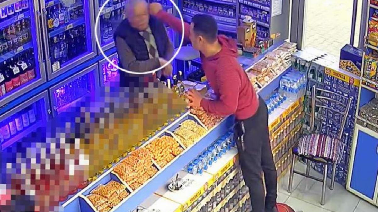 Tekel bayinde raflara göz gezdiren genç, bir anda iş yeri sahibinin şakağına çakıyı sapladı