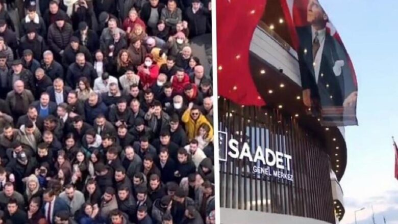  6 parti lideri görüşmede, dışarıda toplanan kalabalığın dilinde bu iki slogan var