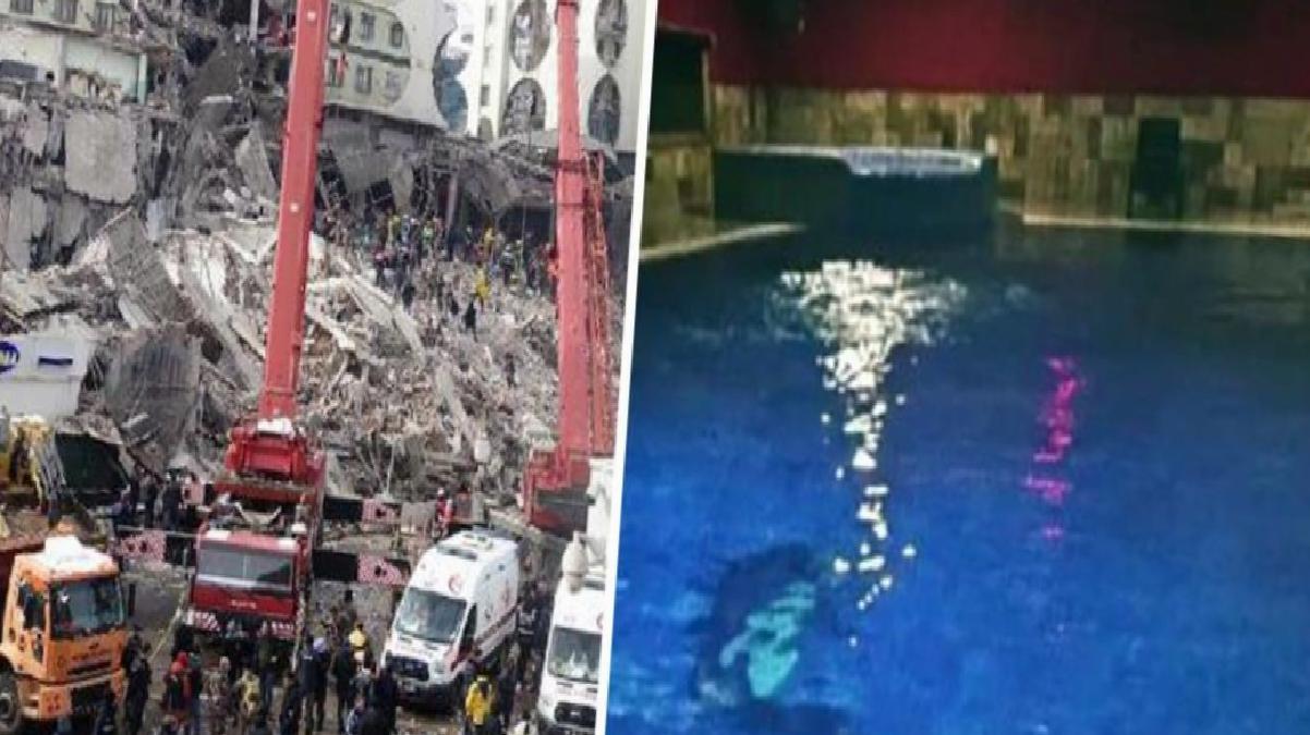 89 kişiye mezar olan Galeria Sitesi’nin altındaki havuzun görüntüsü ortaya çıktı! Bir tane kolon bırakmamışlar