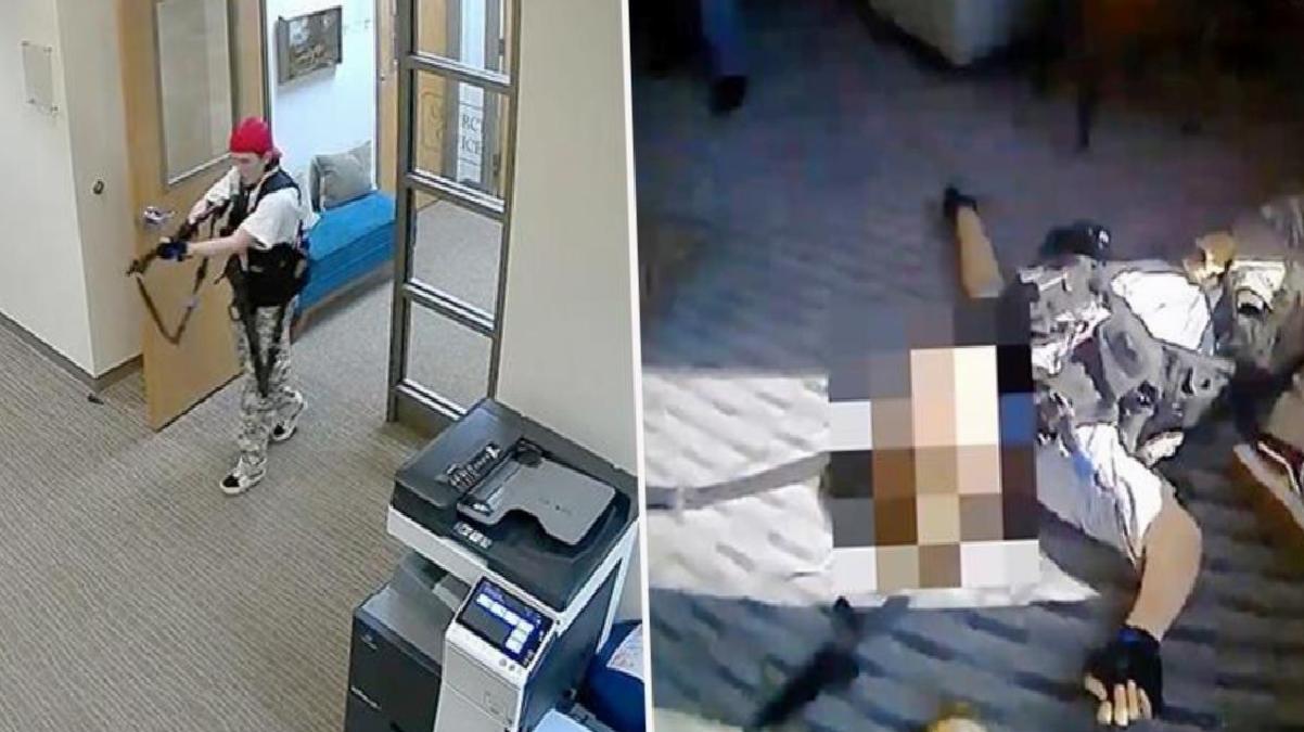 ABD’de 6 kişinin öldüğü okul saldırısının yeni görüntüleri paylaşıldı! İşte polis kamerasından dehşet anları