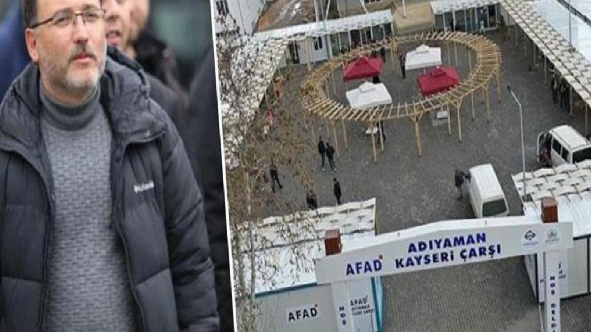 Adıyaman’da kurulan 2 konteyner çarşı, şehirdeki ticari hayatı yeniden canlandırdı