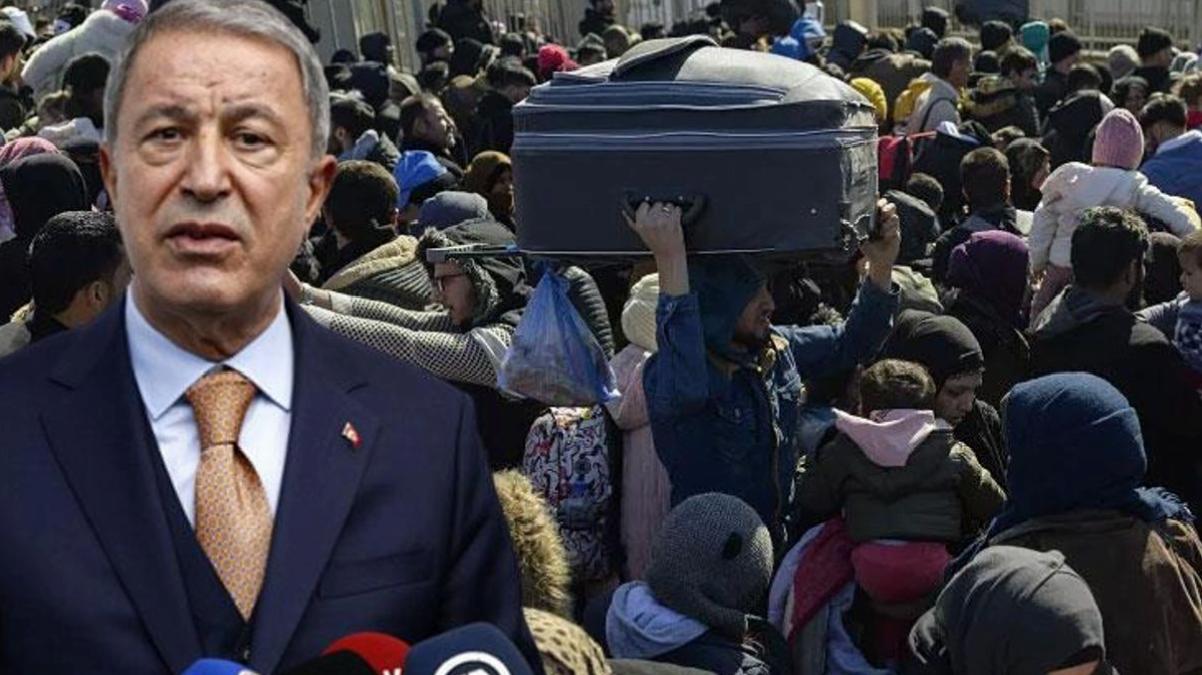 Bakan Akar: Deprem sonrası 60 bin civarında Suriyeli gönüllü olarak ülkesine döndü