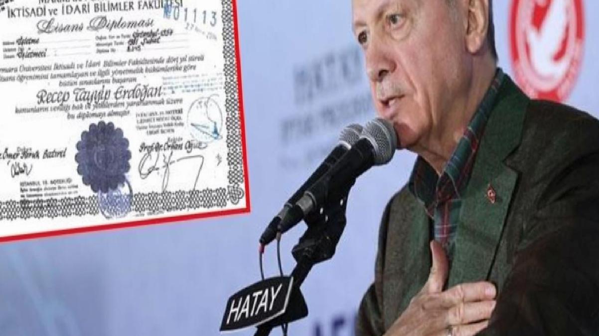 Cumhurbaşkanı Erdoğan’ın üniversite mezuniyet belgeleri yayınlandı