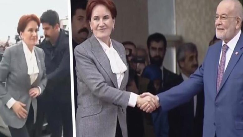  Meral Akşener’in 6’lı Masa’nın toplantısına geldiği an!