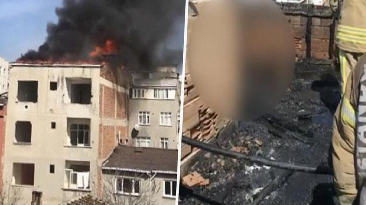 Metruk binada yangın sonrası erkek cesedi bulundu