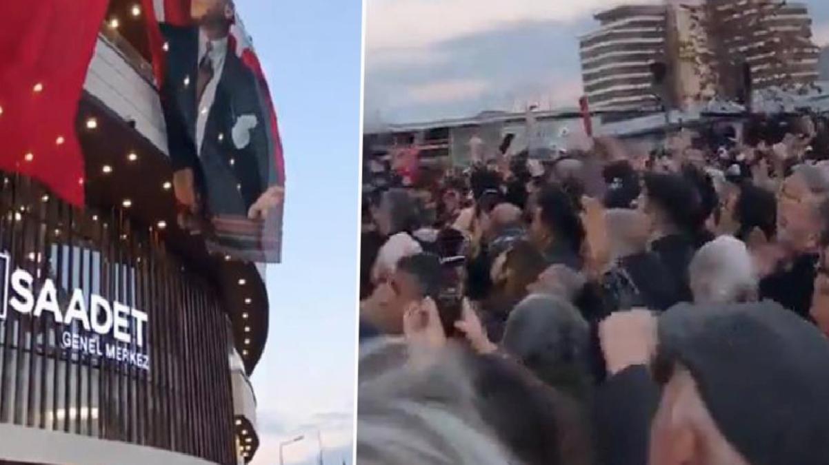 Saadet Partisi önünde kaydedilen görüntüler bir ismi küplere bindirdi: Bu utancı yaşatanları asla unutmayın