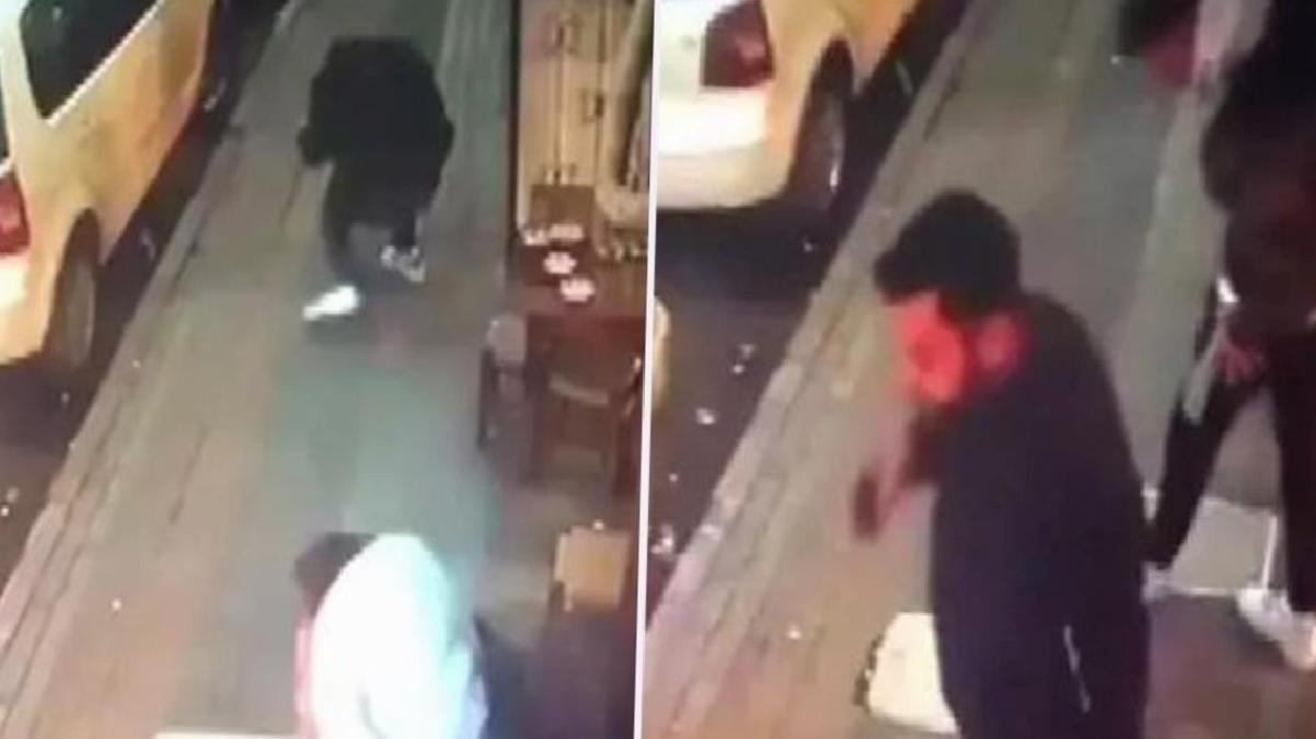 Sarıyer’de silahlı saldırı! Kurşunlara aldırmadan çay içmeye devam ettiler