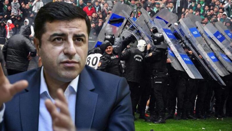  Selahattin Demirtaş, Bursaspor-Amedspor maçında çıkan olayla ilişkin paylaşımda bulundu