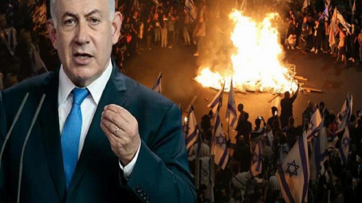 Sokakların yangın yerine döndüğü İsrail Meclisi, tartışmalı yargı reformu için oylama yapmama kararı alındı