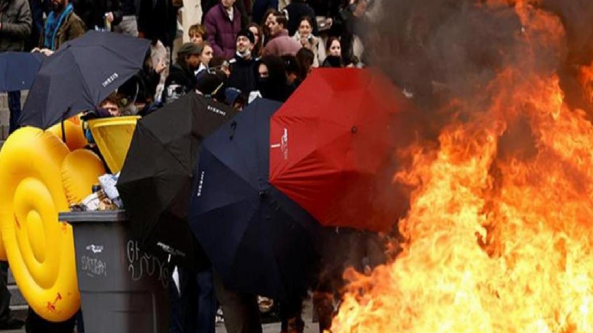 Fransa’da sular durulmuyor! Sokaklar bir kez daha karıştı, üstelik bu kez polisler de destek veriyor