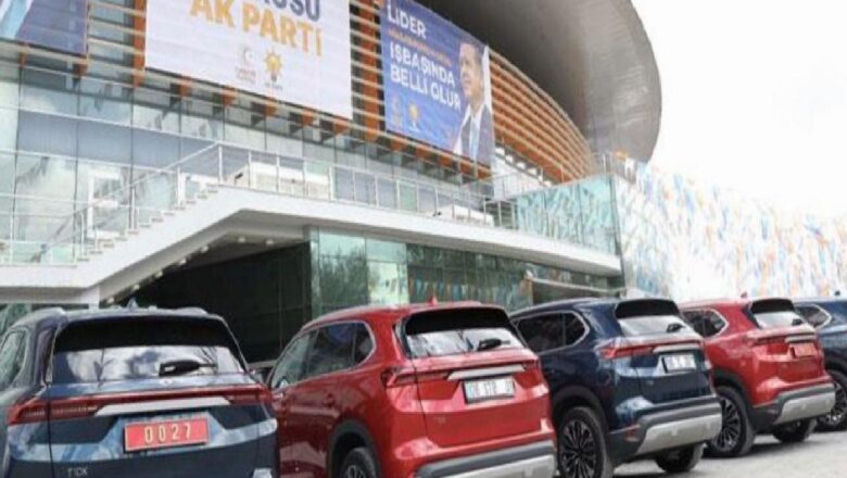  Kabine üyeleri, Ankara Spor Salonu’na Togg ile geldi