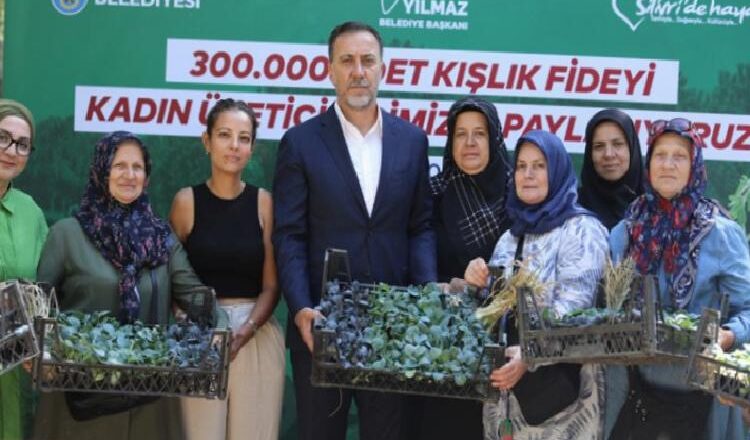  Silivri’de kadın üreticilere 300 bin adet fide