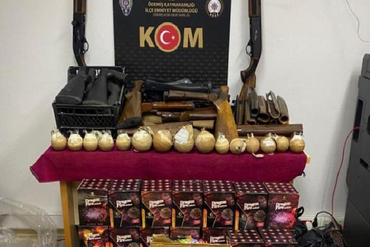 Ödemiş’te kaçak silah imalathanesine baskın