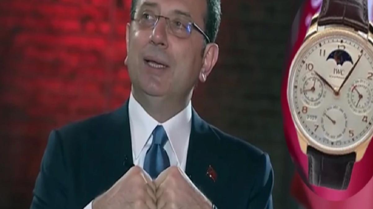 İmamoğlu, katıldığı canlı yayına 1 milyon 300 bin liralık saatle çıktı